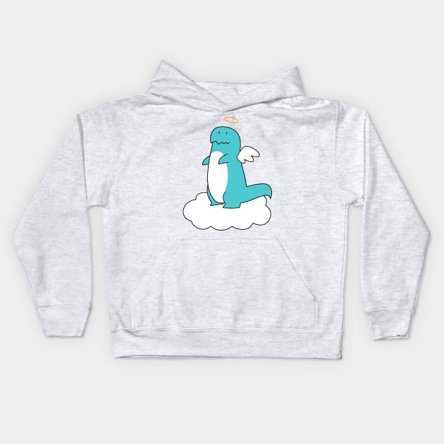 Angel T-rex Kids Hoodie by saradaboru